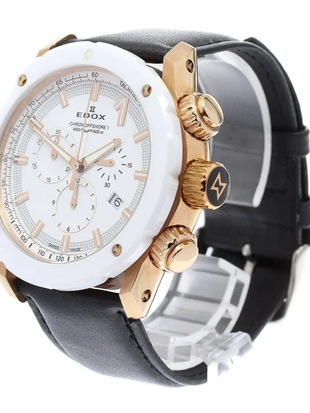 EDOX Chrono Offshore 1 Chronograph 10221-37RB3-BIR3 Quartz Men's Watch_962244